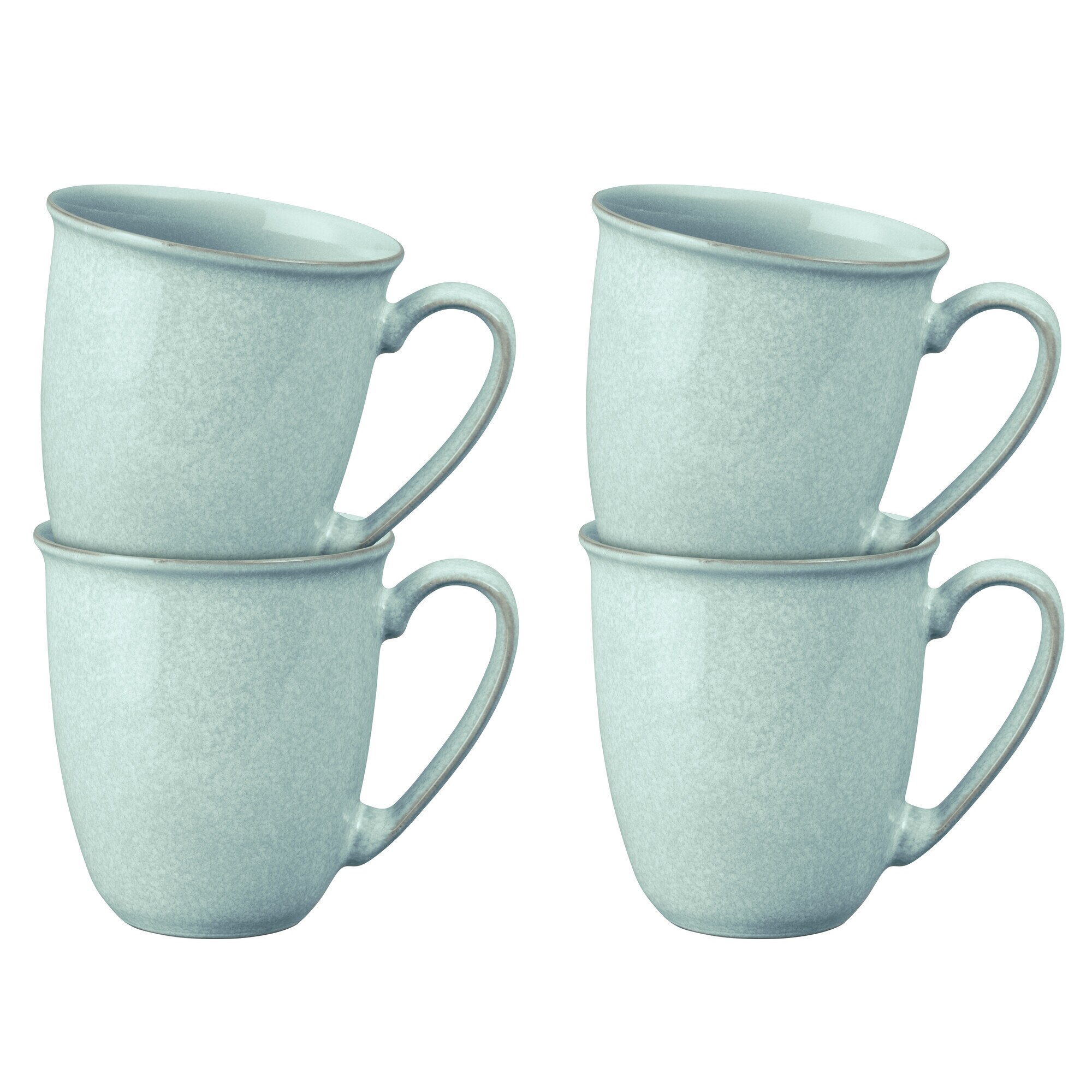Product photograph of Elements Jade Light Green Coffee Beaker Mug Set Of 4 from Denby Retail Ltd